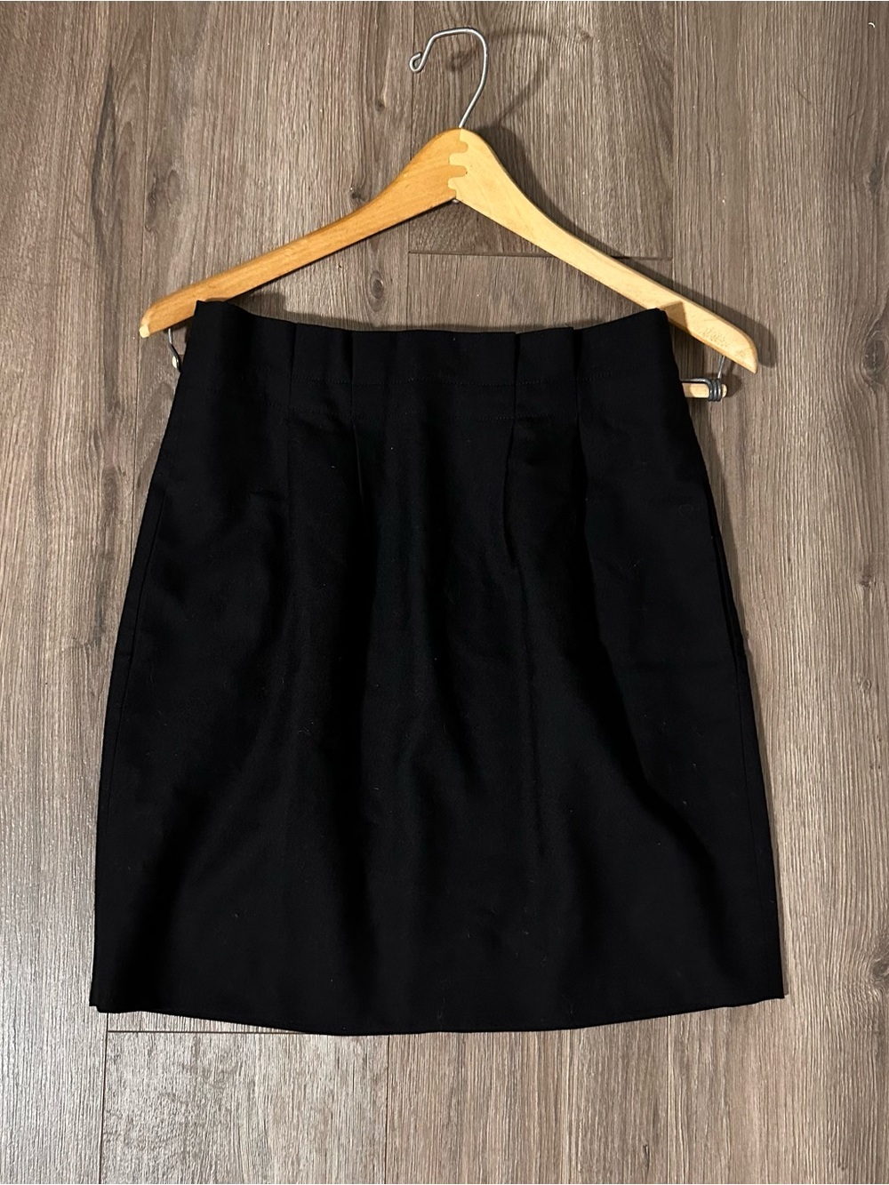 J. Crew Wool Skirt Black Fully Lined Pencil